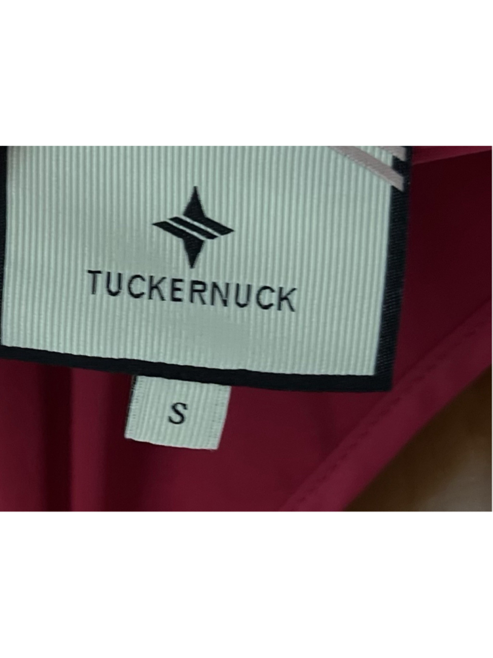 Tuckernuck Raspberry Organza Delaney Dress S Puff Sleeves Collar Wedding Guest - Picture 11 of 12